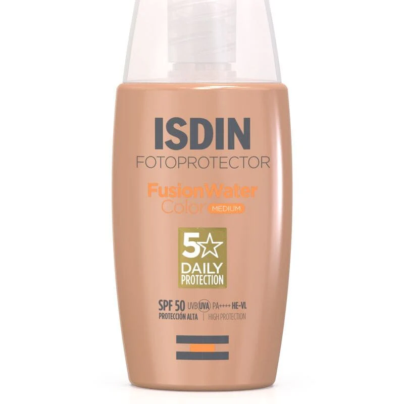Isdin Fotoprotector Fusion Water Color Spf50 50Ml - Protector Solar Facial Con Color - Imagen 9