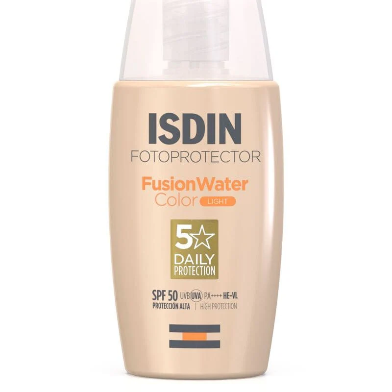 Isdin Fotoprotector Fusion Water Color Spf50 50Ml - Protector Solar Facial Con Color