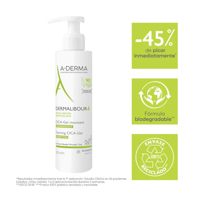 A-Derma Dermalibour Cica-Gel Espumoso Purificante